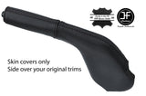BLACK STITCH CARBON VINYL HANDBRAKE GAITER+HANDLE COVER FOR MAZDA RX7 FC3 86-91