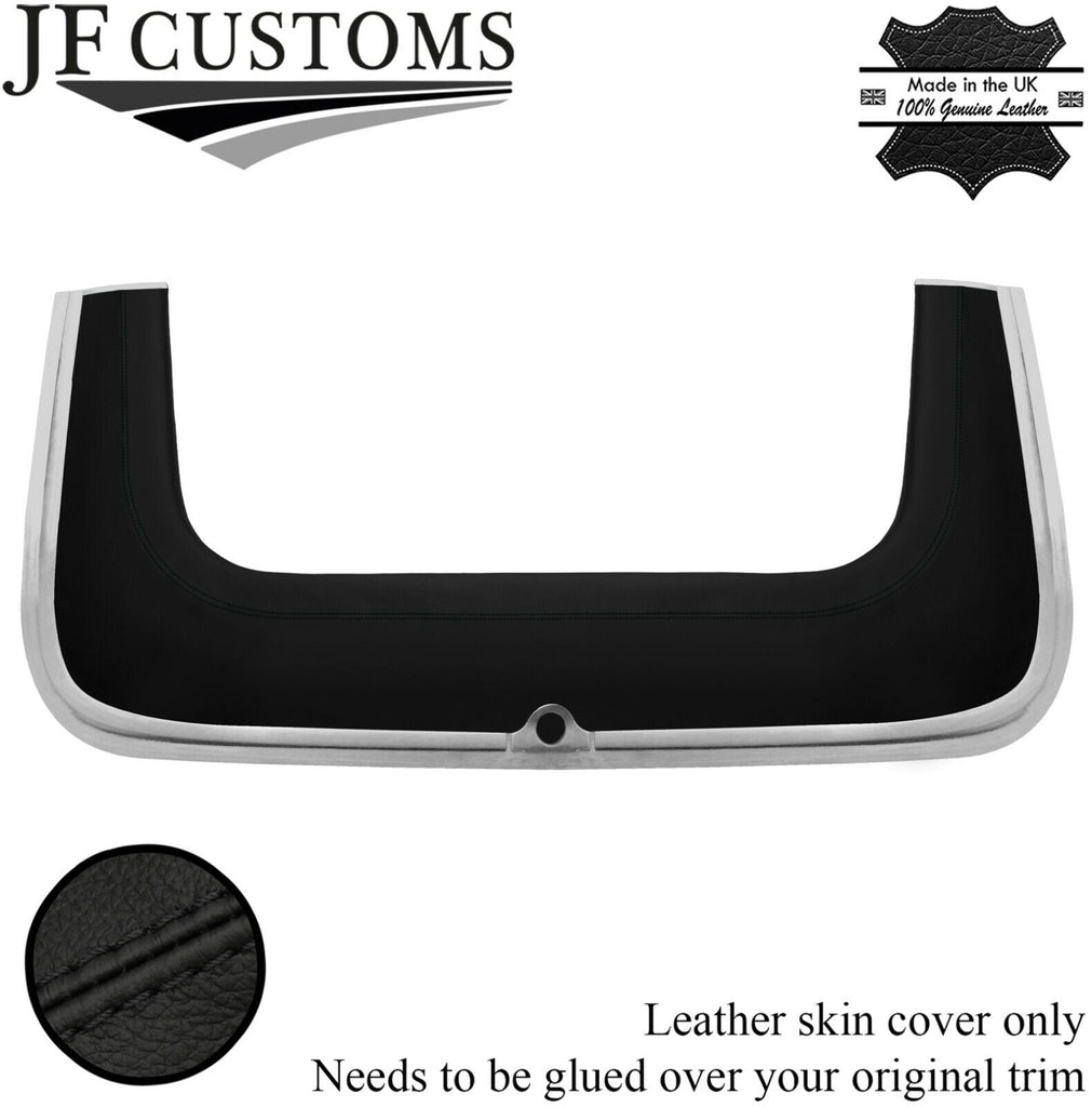 BLACK STITCH TOP BOOT ROOF FLAP PADDED LEATHER COVER FOR TRIUMPH STAG 70-77