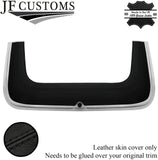 BLACK STITCH TOP BOOT ROOF FLAP PADDED LEATHER COVER FOR TRIUMPH STAG 70-77