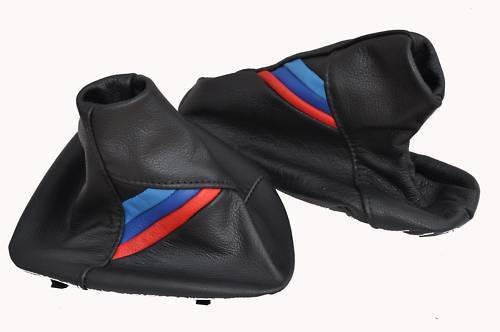 FITS BMW E30 GEAR + HANDBRAKE TRI STRIPES 81-92 LEATHER CUSTOM NEW MADE IN UK