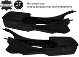 BLACK STITCH 2X CONSOLE SIDE TRIM SUEDE COVERS FOR LEXUS RC 200 300 350 14-18