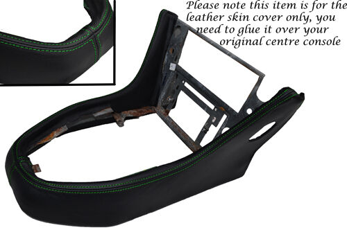 GREEN STITCH FITS TRIUMPH STAG MK1 MK2 CENTER CONSOLE LEATHER SKIN COVER ONLY