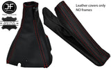 RED STITCHING II 6 SPEED LEATHER GAITER SET FITS SUBARU IMPREZA STI WRX 05-07
