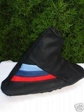 FITS BMW E36 E46 HANDBRAKE GAITER LEATHER TRI STRIPES CUSTOM NEW MADE IN UK