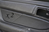 GREY STITCH FITS TOYOTA CELICA GT4 T18 90-93 2X DOOR CARD LEATHER TRIM COVER