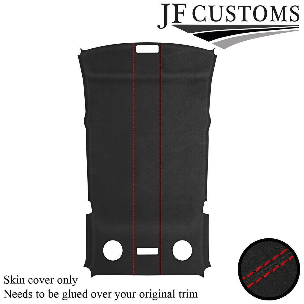RED STITCH D GREY SUEDE ROOF HEADLINER COVER FOR BMW 3 SERIES E36 90-99 TOURING