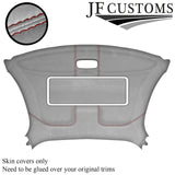 D RED STITCH L GREY SUEDE SUNROOF HEADLINER COVER FOR MAZDA RX7 FD3S 92-02
