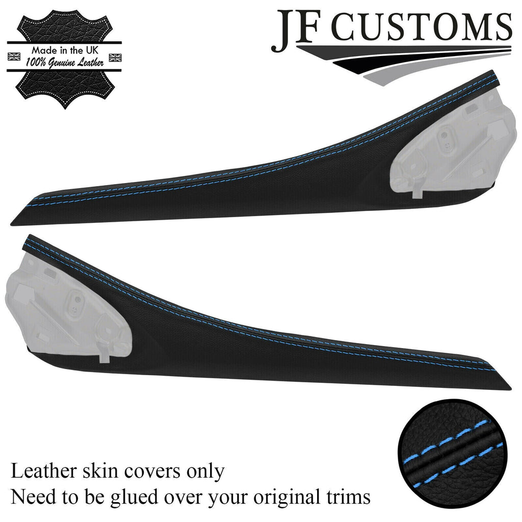L BLUE ST. LEATHER 2X CENTRE CONOLE SIDE TRIM COVER FOR LEXUS IS300 IS350 16-18