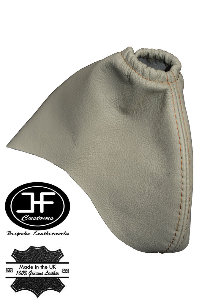 CHAMPAIGNE BEIGE LEATHER HANDBRAKE GAITER FITS JAGUAR X-TYPE 01-09 CUSTOM NEW