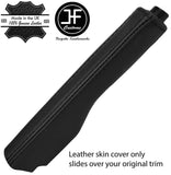 BLACK & BLACK STRIPE REAL LEATHER  HANDBRAKE GAITER FITS VW GOLF MK5 V 03-09