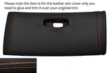 ORANGE  STITCH TOP DASH GLOVE BOX LID LEATHER COVER FITS TOYOTA SUPRA MK4 93-02