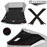 RED STITCH LUXE SUEDE HARDTOP ROOF PILLAR KIT COVER FITS BMW E36 CONVERTIBLE