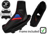 RED STITCH TRI STRIPE LEATHER HANDBRAKE+PLASTIC FRAME FOR BMW X3 E83 2003-2010