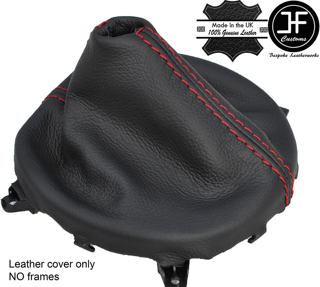 RED STITCHING REAL LEATHER MANUAL GEAR GAITER FITS FIAT 124 SPIDER 2016-2018