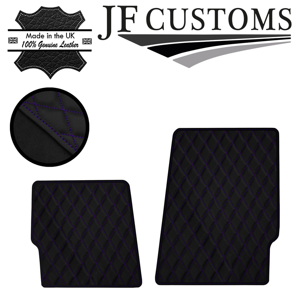 VIOLET DIAMOND STITCH VINYL 2X TAILORED FLOOR MAT CARPETS FOR LOTUS EXIGE 15-19