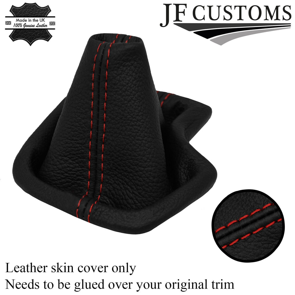 D RED STITCH LEATHER AUTO AUTOMATIC GEAR GAITER COVER FOR HYUNDAI I10 14-19