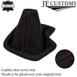 D RED STITCH LEATHER AUTO AUTOMATIC GEAR GAITER COVER FOR HYUNDAI I10 14-19