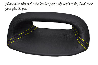 yellow stitch FITS ROVER 200 25 MG ZR 95-05 DASH CLOCK SURROUND LEATHER COVER