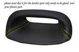 yellow stitch FITS ROVER 200 25 MG ZR 95-05 DASH CLOCK SURROUND LEATHER COVER