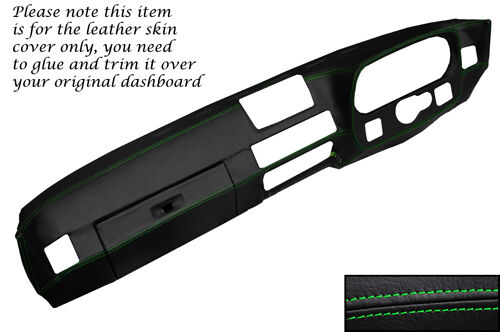 GREEN STITCH FITS PORSCHE 924 75-88 & 944 81-85 DASH DASHBOARD LTHR COVER ONLY