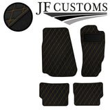 YELLOW DIAMOND STITCH VINYL 4X TAILORED FLOOR CARPETS FOR MAZDA RX8 03-12 JF1