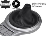 BLACK STITCH CARBON FIBER VINYL GEAR GAITER FOR TOYOTA GT86 SUBARU BRZ 2012-17