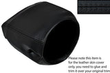 BLACK STITCHING STEERING SHROUD LEATHER SKIN COVER FITS MERCEDES W201 190 190E