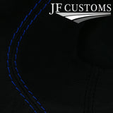 BLUE STITCH LEATHER REAR QUARTER PANEL COVERS FITS MITSUBISHI GTO 3000 GT