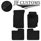 WHITE DIAMOND STITCH VINYL 4X TAILORED FLOOR CARPETS FOR PEUGEOT 406  95-04 JF1
