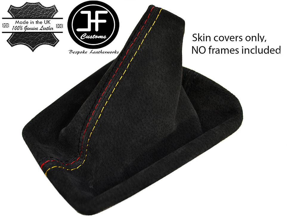 GERMAN FLAG STITCHING STITCH FAUX SUEDE GEAR FITS BMW E36 E46 1991-2005