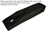 YELLOW STITCH CENTRE CONSOLE TUNNEL LEATHER SKIN COVER FITS CORVETTE C3 77-82