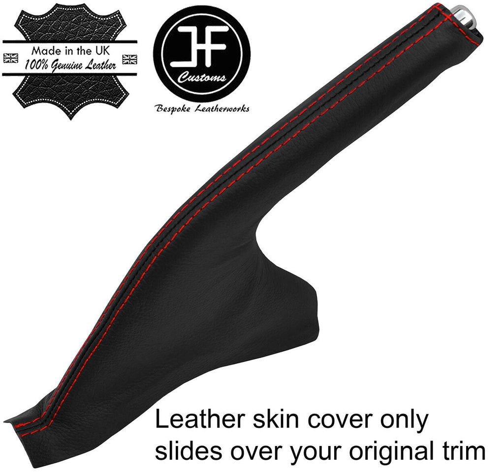 RED STITCHING TOP GRAIN LEATHER HANDBRAKE GAITER FITS HONDA ACCORD 1998-2002