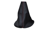 RED  STITCHING FITS CITROEN XSARA PICASSO LEATHER GEAR GAITER SHIFT BOOT