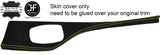 YELLOW STITCH I DRIVE CONSOLE TRIM SUEDE COVER FITS BMW 1 SERIES F20 F21 11-16