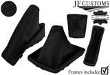 BLACK STITCH LEATHER GEAR HANDBRAKE + FRAMES FOR VAUXHALL ASTRA MK5 AH H 04-09