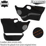 ORANGE STITCH 2X FRONT FULL DOOR CARD LEATHER COVERS FITS FORD TRANSIT MK7 06-14