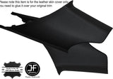 BLACK STITCHING 2X REAR C PILLAR LEATHER COVERS FITS AUDI A5 COUPE 2007-2014