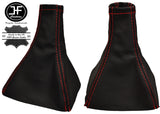 RED STITCH REAL LEATHER MANUAL GEAR GAITER FITS VAUXHALL OPEL VECTRA C 02-08