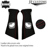 D RED STITCH ITALIAN LEATHER PILLAR KIT COVERS FOR BMW 5 SERIES F10 F11 10-16