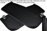 GREY STITCH FITS FORD TRANSIT MK7 2006-2013 2X SUN VISORS LEATHER SKIN COVERS