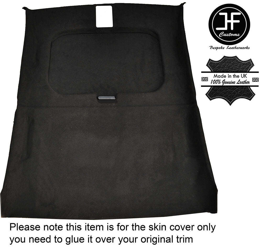 BLACK STCH ROOF & SUN ROOF HEADLINING LINER LUXE SUEDE COVER FOR PEUGEOT 205 MK2