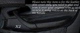 BLACK STITCH 2X FRONT DOOR HANDLE ARMREST COVERS FITS MERCEDES SLK R170 96-04
