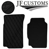 BLACK DIAMOND STITCH VINYL 4X TAILORED FLOOR CARPETS FOR PEUGEOT 406  95-04 JF1