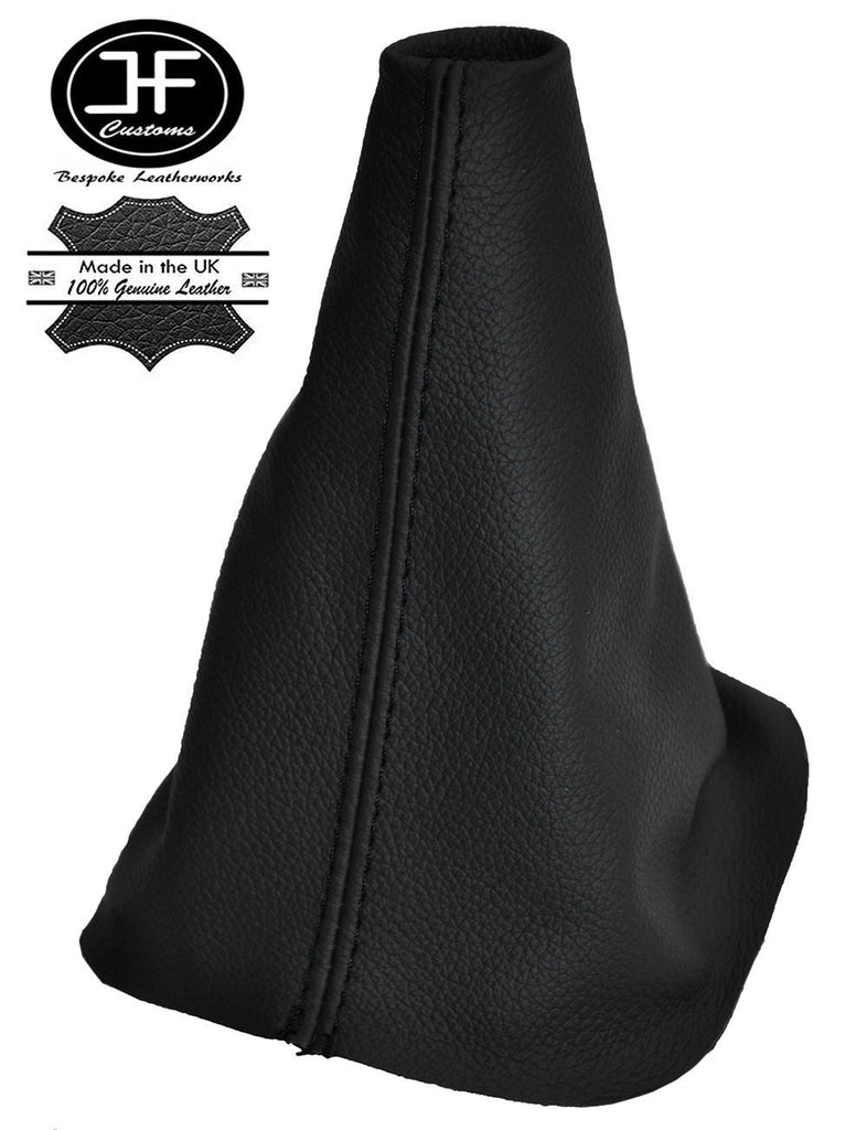 BLACK STITCHING MANUAL LEATHER GEAR GAITER FITS MAZDA 3 2003-2009 CUSTOM NEW