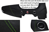 GREEN STITCH FITS FIAT 500 & FIAT 500 ABARTH 2007+ TWO PIECE DASH KIT COVERS