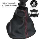 RED  STITCHING TOP GRAIN LEATHER MANUAL GEAR GAITER FITS VAUXHALL VIVARO 01-14