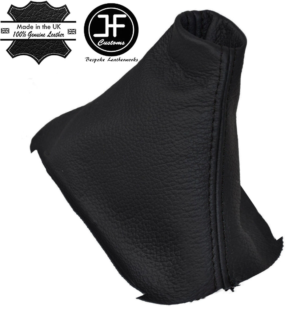 BLACK STITCHING MANUAL LEATHER GEAR STICK GAITER FITS SEAT LEON MK3 2012-2015