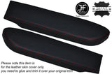 RED STITCH 2X FRONT DOOR ARMREST LEATHER COVERS FITS FORD EXPLORER 98-01 2DR