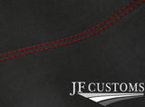 D RED STITCH D GREY SUEDE FRONT HEADLINER COVER FOR MERCEDES VITO 14-21 VAN