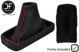 RED  STITCH CARBON VINYL AUTOMATIC GEAR+FRAME FOR SUBARU IMPREZA WRX 15-16